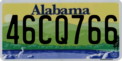 AL license plate 46CQ766