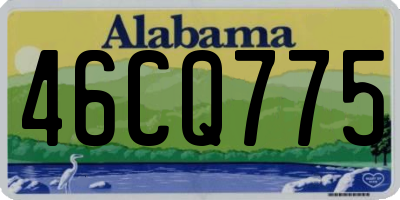 AL license plate 46CQ775