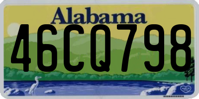 AL license plate 46CQ798