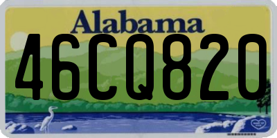 AL license plate 46CQ820