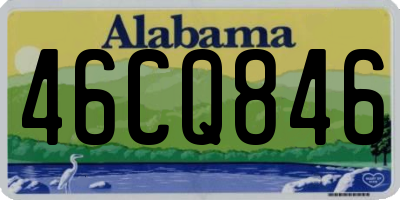 AL license plate 46CQ846