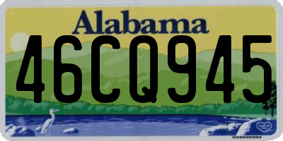 AL license plate 46CQ945
