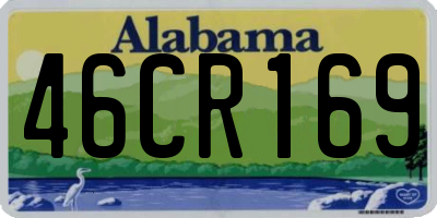 AL license plate 46CR169