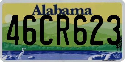 AL license plate 46CR623