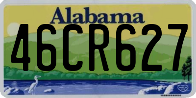 AL license plate 46CR627