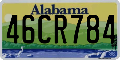AL license plate 46CR784