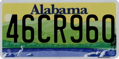 AL license plate 46CR960