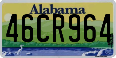 AL license plate 46CR964