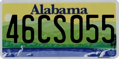 AL license plate 46CS055