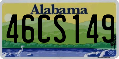 AL license plate 46CS149