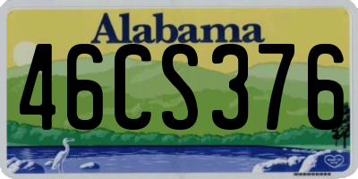 AL license plate 46CS376