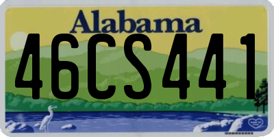 AL license plate 46CS441