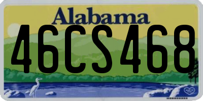 AL license plate 46CS468