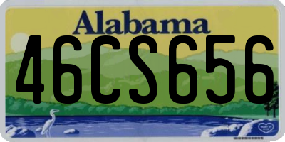 AL license plate 46CS656