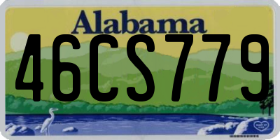 AL license plate 46CS779