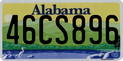 AL license plate 46CS896