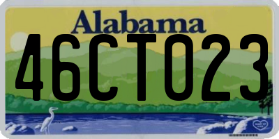 AL license plate 46CT023