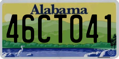 AL license plate 46CT041