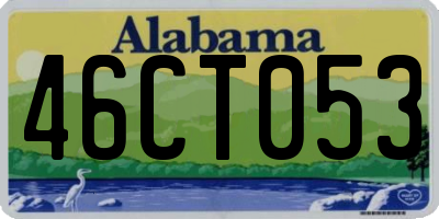 AL license plate 46CT053