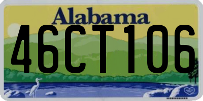 AL license plate 46CT106
