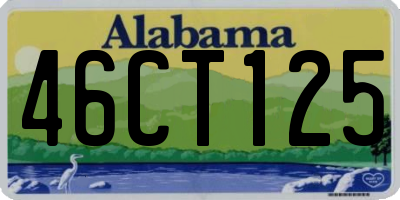 AL license plate 46CT125