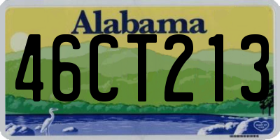 AL license plate 46CT213