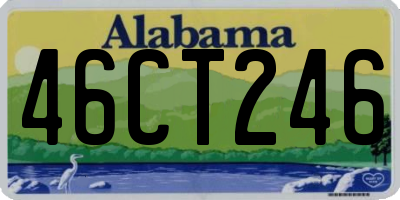 AL license plate 46CT246