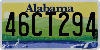 AL license plate 46CT294