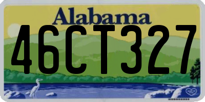 AL license plate 46CT327