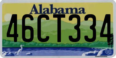AL license plate 46CT334
