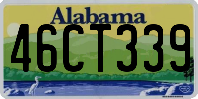 AL license plate 46CT339