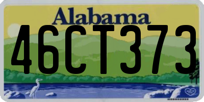 AL license plate 46CT373