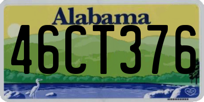 AL license plate 46CT376