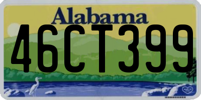 AL license plate 46CT399