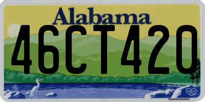 AL license plate 46CT420