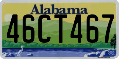 AL license plate 46CT467