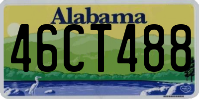 AL license plate 46CT488