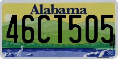 AL license plate 46CT505