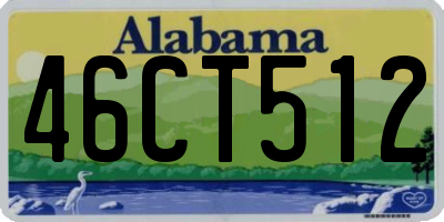 AL license plate 46CT512