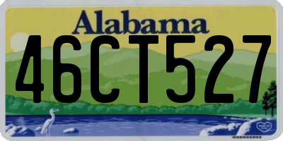 AL license plate 46CT527