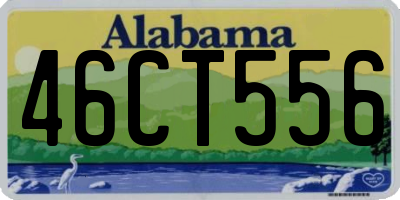 AL license plate 46CT556