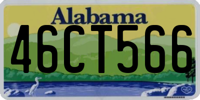 AL license plate 46CT566