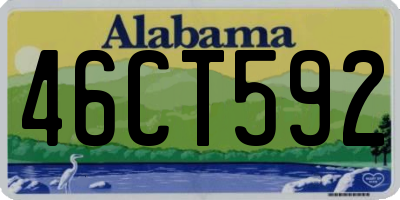 AL license plate 46CT592