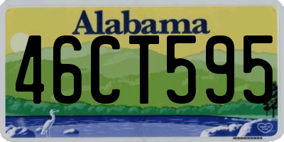 AL license plate 46CT595