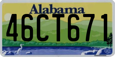 AL license plate 46CT671