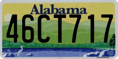 AL license plate 46CT717
