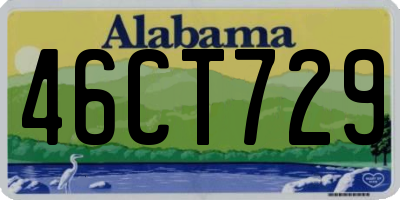 AL license plate 46CT729