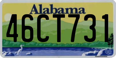AL license plate 46CT731