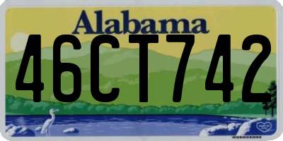 AL license plate 46CT742