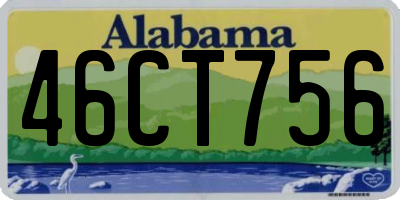 AL license plate 46CT756